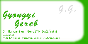 gyongyi gereb business card